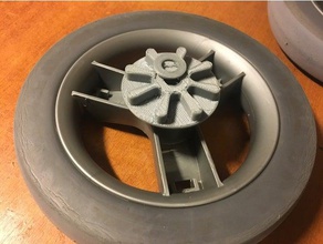 maclaren xlr techno stroller brake cog disk working 3d print model - Mito3D