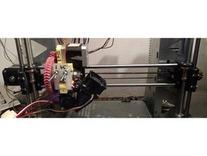 minimal x axis prusa i3 steel - 8mm leadscrew 3d printer parts p3steel x-axis belt tensioner 3d print model - Mito3D