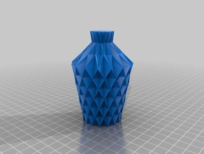 florero de origami decoración la geométricas krisp3d baja poli el espiral 3d print model - Mito3D