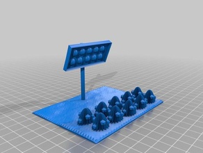 heat lamp over strawberry field 3d printing 3d print model - Mito3D