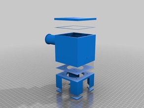 2 minimalist subwoofer box audio caja parlante para celula speaker woofer 3d print model - Mito3D