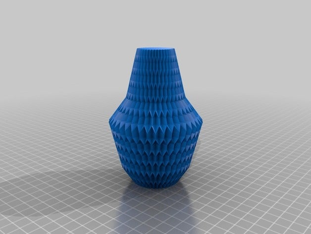 honeycomb vase decor geometric hexagon krisp3d spiral 3D print model - Mito3D