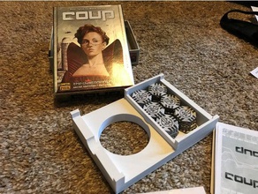 coup box insert toy & game accessories 3d print model - Mito3D