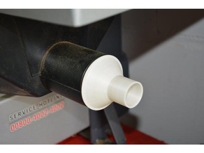 adattatore per tubo woodster pt85 pialla abricht - dickenhobel parti abrichthobel su misura flessibile portagomma 3d print model - Mito3D