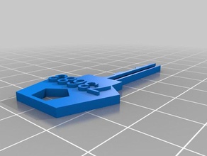 my customized house padlock key household supplies 3d print model - Mito3D