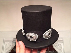 rock star hat medallion accessories costume costumechallenge2017 jewellry jewelry 3d print model - Mito3D