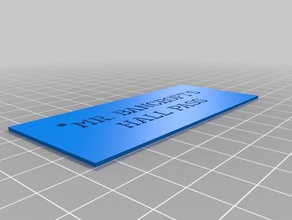 mrbancroft del hall pass herramientas arte personalizado 3d print model - Mito3D
