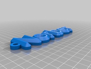 llavero norber organização personalizado 3d print model - Mito3D