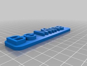 name tag 3d print model - Mito3D