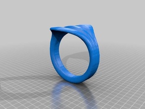 w ring jewelry 3d print model - Mito3D