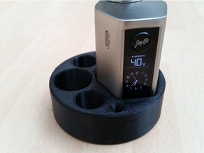 wismec reuleaux rx mini cup holder vaper vape stand 3d print model - Mito3D