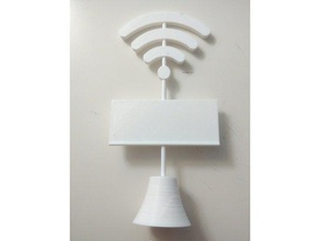wifi-info-stand gadgets access point Informationen sign wifi 3d print model - Mito3D