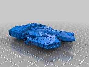 star wars style starship 03 3d printing 3d print model - Mito3D