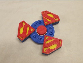 superman spinner Spielzeug & Spiele fidget 3d print model - Mito3D