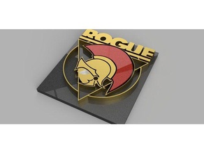 rogue müzisyen logo 3d baskı 3d print model - Mito3D