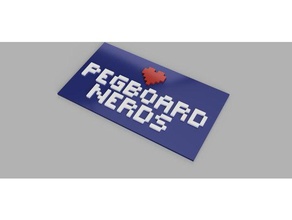 pegboard nerds musicien logo - cœur seulement L'impression 3d 3d print model - Mito3D