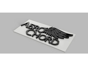 aero chord musician logo 3d printing 3d print model - Mito3D