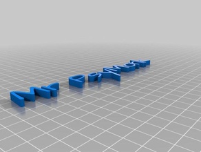 my customized text 3d print model - Mito3D