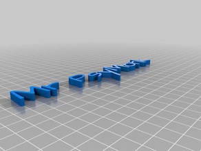 mon texte personnalisé 3d print model - Mito3D