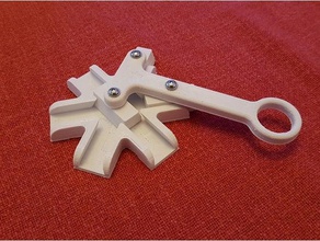 3-way tramagli archimede giocattoli meccanici non fare niente-macchina ellisse fave fidget giocattolo inutile 3d print model - Mito3D