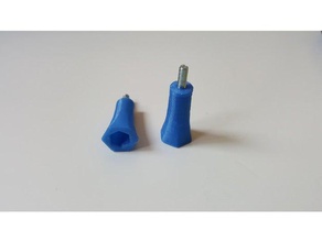 3mm screw holder knob diy 3d print model - Mito3D