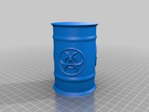 bio waste barrel biohazard models 3d print model - Mito3D