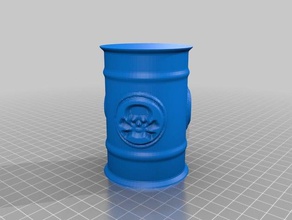 residuos químicos barril modelos 3d print model - Mito3D