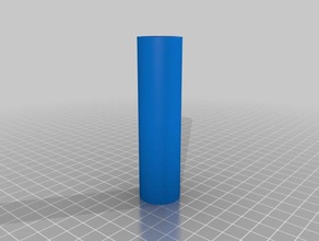 mon paramétrique personnalisé cylindre tube de la fenêtre d'affichage passe-temps 3d print model - Mito3D