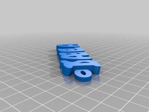 isabela i portachiavi su misura 3d print model - Mito3D