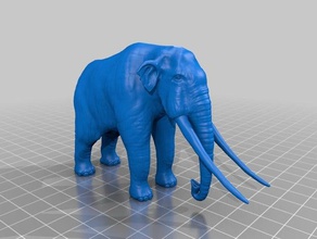 mastodon Tiere 3d print model - Mito3D