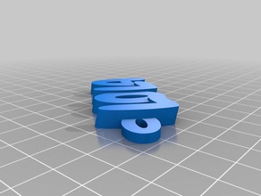 2 lola Anahtarlık özelleştirilmiş 3d print model - Mito3D
