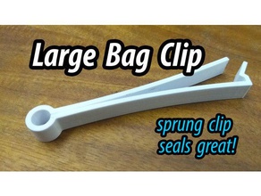 large bag clip seal - 100mm household bread clips garbage plastic sealed 3d print model - Mito3D