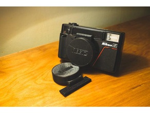 nikon l35af lens kapağı kamera fotoğraf makinesi aksesuarları film telemetre 3d print model - Mito3D