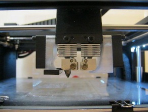 duto do ventilador raise3d n2 dupla extrusora utilizada único Impressora 3d de peças refrigeração fã 3d print model - Mito3D