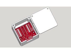 wemos d1 mini esp8266 led & level shifter shield-Gehäuse Deckel - Elektronik apa102 neopixels case ws2801 ws2811 ws2812 ws2812b 3d print model - Mito3D