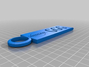 ggg keychain 3d printing 3d print model - Mito3D