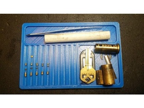 locksport fixação da bandeja hobby lock pick pcf costa oeste picaretas 3d print model - Mito3D