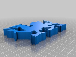 welsh dragon La impresión en 3d 3d print model - Mito3D