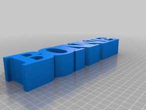 energie 3d-bonne 5 Buchstaben Zeile kundengebundene 3d print model - Mito3D