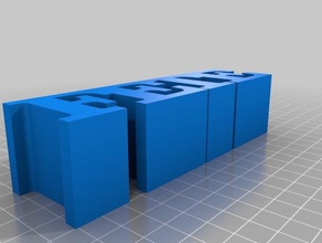 energie3d fete 4 letras de la fila art personalizado 3d print model - Mito3D