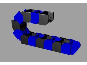 Kabel Kette vergrößert weichere Aktion 3d Drucker Zubehör Kabel-Kette Kabel-Kanal Draht-Kette 3d print model - Mito3D