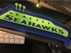 seahawks cribbage board games 3d print model - Mito3D