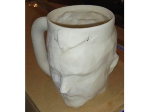 jim de la taza café cocina y comedor 3d escaneada el copa escaneado cabeza 3d print model - Mito3D