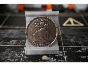 40mm colecionador de moedas montagem na parede organização moeda o titular da cabide 3d print model - Mito3D