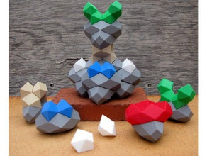more space filling polyhedra blocks math openscad 3d print model - Mito3D