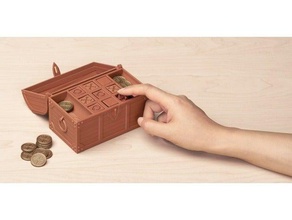 treasure tic tac toe games boardgames board game fun home house household miniature 3d print model - Mito3D