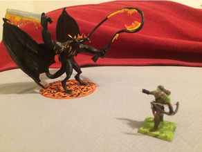 balrog yaratıklar macera dnd dungeons dragons sürprizler canavar 3d print model - Mito3D