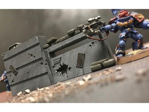wargame di fanteria posizione giochi 28mm 40k makeprintable in miniatura pathfinder rpg scatter terreno da tavolo waragme warhammer 3d print model - Mito3D