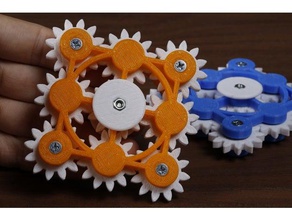 9 gear fidget spinner giocattoli meccanici 695 palla cuscinetto a sfera giocattolo ingranaggio meccanica 3d print model - Mito3D