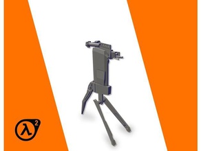 combinar sentry gun - half-life 2 adereços fácil de impressão usar arma meia-vida otimizado rebeldes sentinela torre fogo o disparo motor origem válvula 3d print model - Mito3D